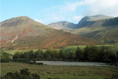 Sca Fell looks higher than Scafell Pike from Over Beck