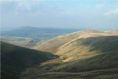 The view from the summit of Great Sca Fell