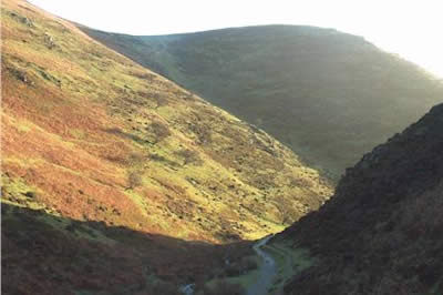The upper reaches of Carding Mill Valley, Long Mynd