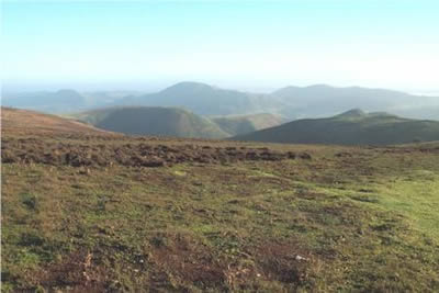 View from the Long Mynd plateau