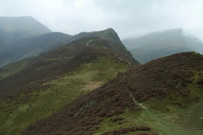 Ridge from Hindscarth terminates at Scope End