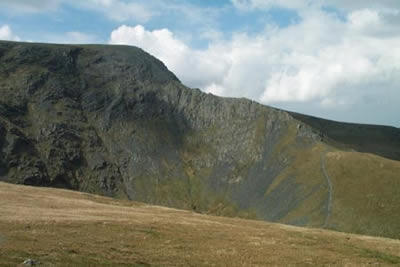 Sharp Edge seen from the slopes of Scales Fell