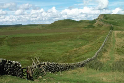 Hadrian's Wall took full advantage of a natural escarpment