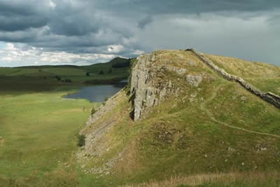 Peel Crags from Steel Rigg car park