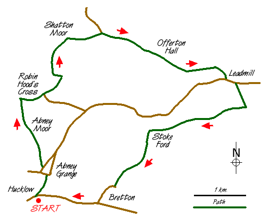 Route Map - Walk 1100