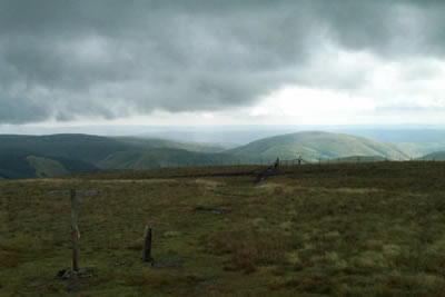 Rain clouds gather over the Cheviots, Windy Gyle