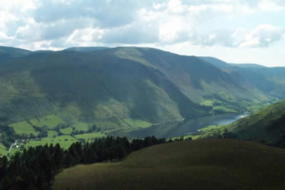 View of Tarren Mountains from Cadair Idris