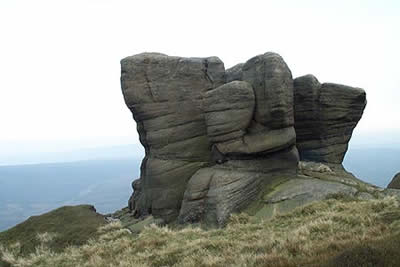 'Boxing Gloves' are a well known rock feature, Peak District