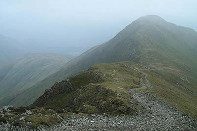 The ridge linking Wandhope with Whiteless Pike is dramatic