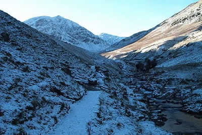 The top end of Glenridding provides a view of Catstye Cam