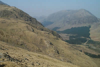 Looking along Ennerdale from Black Sail Pass