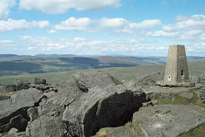 View from Great Whernside includes Yorkshire's Big Three