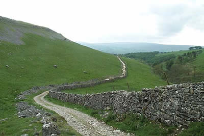 Long Lane climbs steadily from Clapham to Long Scar