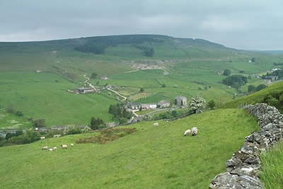 The lane leading to Booze provides excellent views across Arkengarthdale