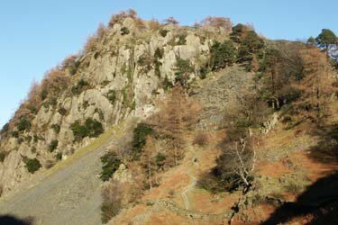 Castle Crag, Borrowdale, is a small fell