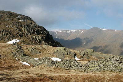 View across Riggindale to Kidsty Pike