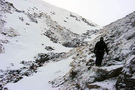 The steep path to the Loch