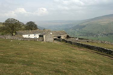 Moor End farm is located high above Wharfedale
