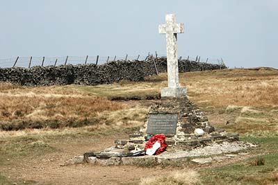 Memorial to Polish bomber crew, Buckden Pike