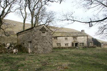 Middle House, remote former farm, north of Malham Tarn
