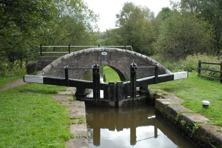 Locks and bridge on the Caldon Canal