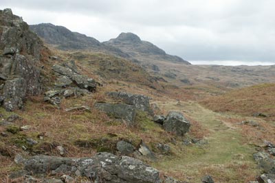 Green Crag seen from the Peat Road near Low Birker Tarn