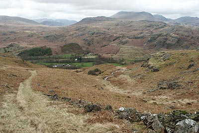 The descent into Eskdale from Kepple Crag