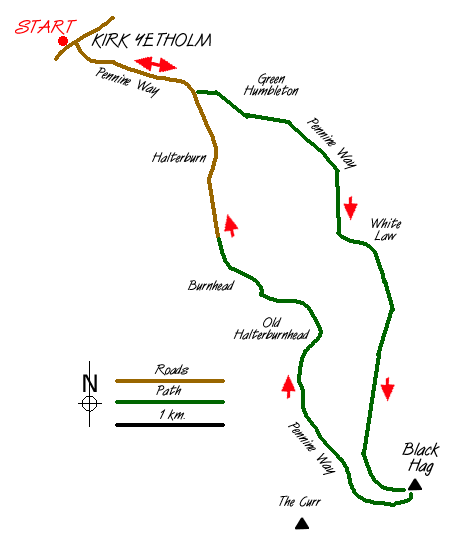 Route Map - Walk 1201