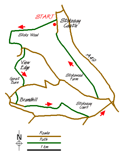 Walk 1203 Route Map
