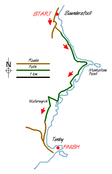Walk 1209 Route Map
