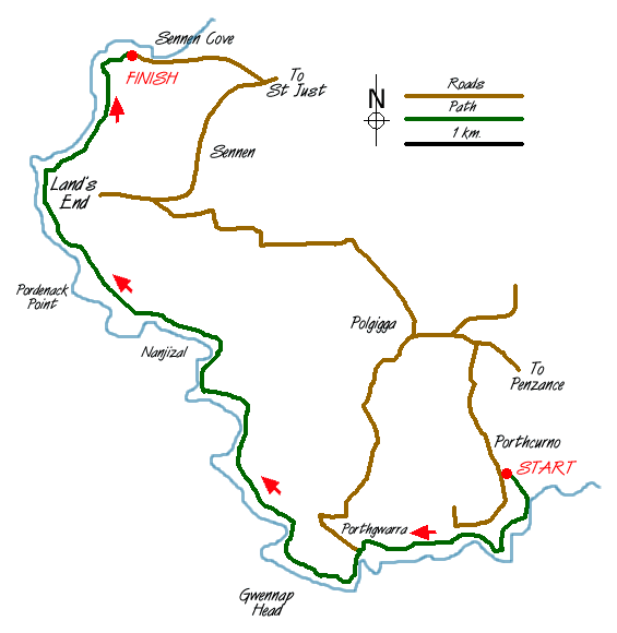 Walk 1226 Route Map
