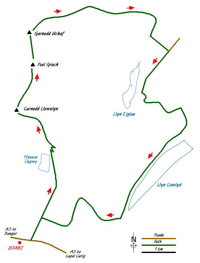 Walk 1232 Route Map