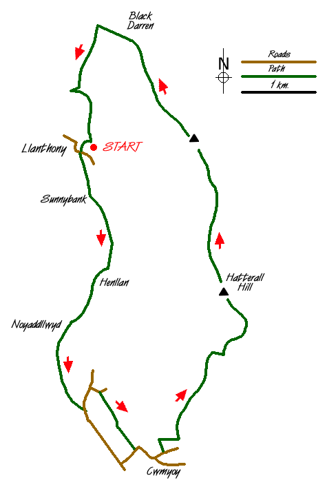 Walk 1237 Route Map