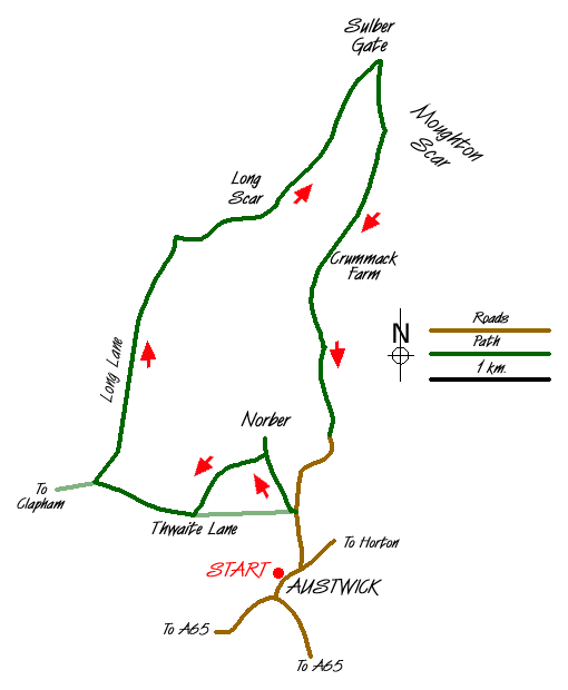 Walk 1251 Route Map