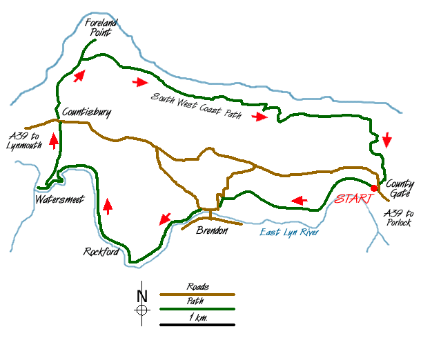 Walk 1262 Route Map
