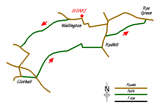 Walk 1265 Route Map