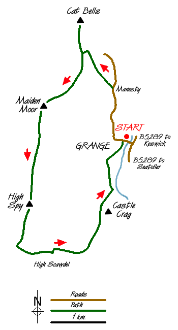 Walk 1268 Route Map