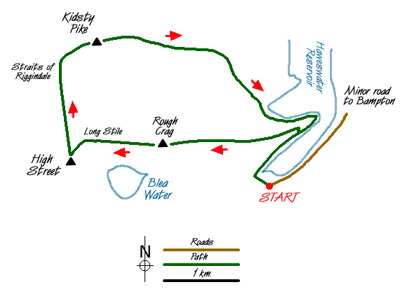 Walk 1269 Route Map