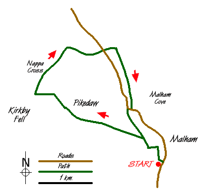 Walk 1274 Route Map