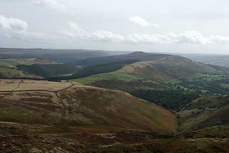 Looking down Jagger's Clough to Win Hill