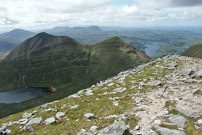 The view south from the summit of Sail Gharbh (Quinag)