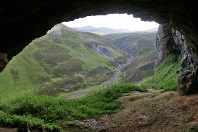 View from bone caves of Inchnadamph