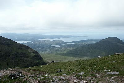 View from Tom na Gruagaich to Isle of Skye