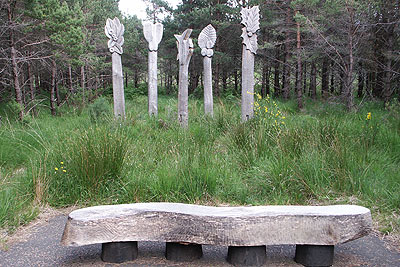 Sculpture near Beinn Eighe National Nature Reserve