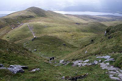 Unnamed summit from climb onto Meall nan Tarmachan