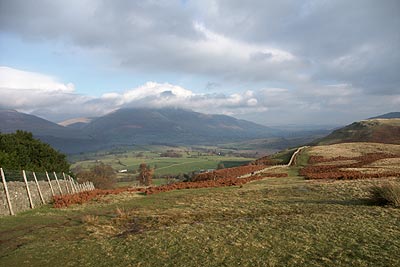 Blencathra from a descent from Walla Crag