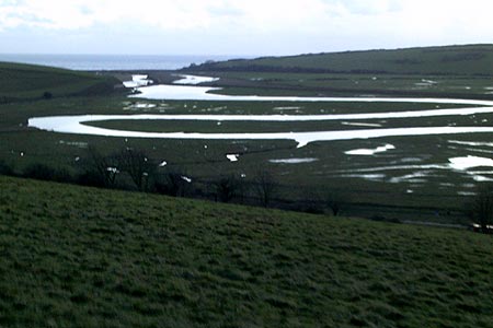 Cuckmere Meanders as seen from near the end of the walk