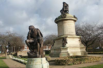 Statues of life & works of William Shakespeare