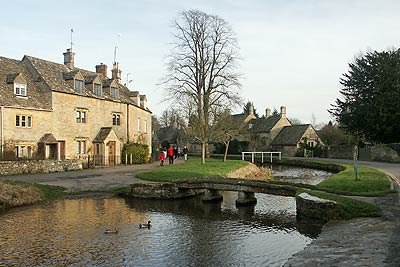 River Eye in picturesque village of Lower Slaughter
