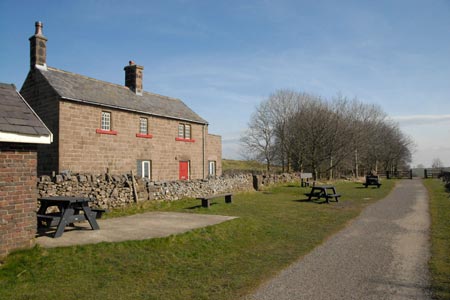 The former railway cottages at Hopton Top